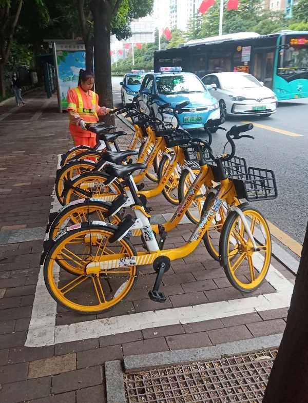 福保街道2021年街边单车规整摆放...(图5)